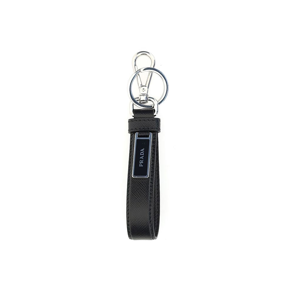 Black Stainless Steel Keychain