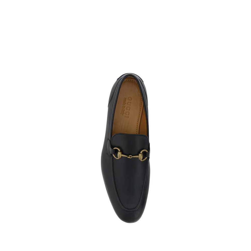 Black Calf Leather Bos Taurus Slip-On Loafers-thumbmail-4