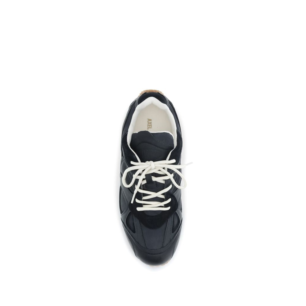 Black Calf Leather Bos Taurus Low Top Sneakers-thumbmail-4