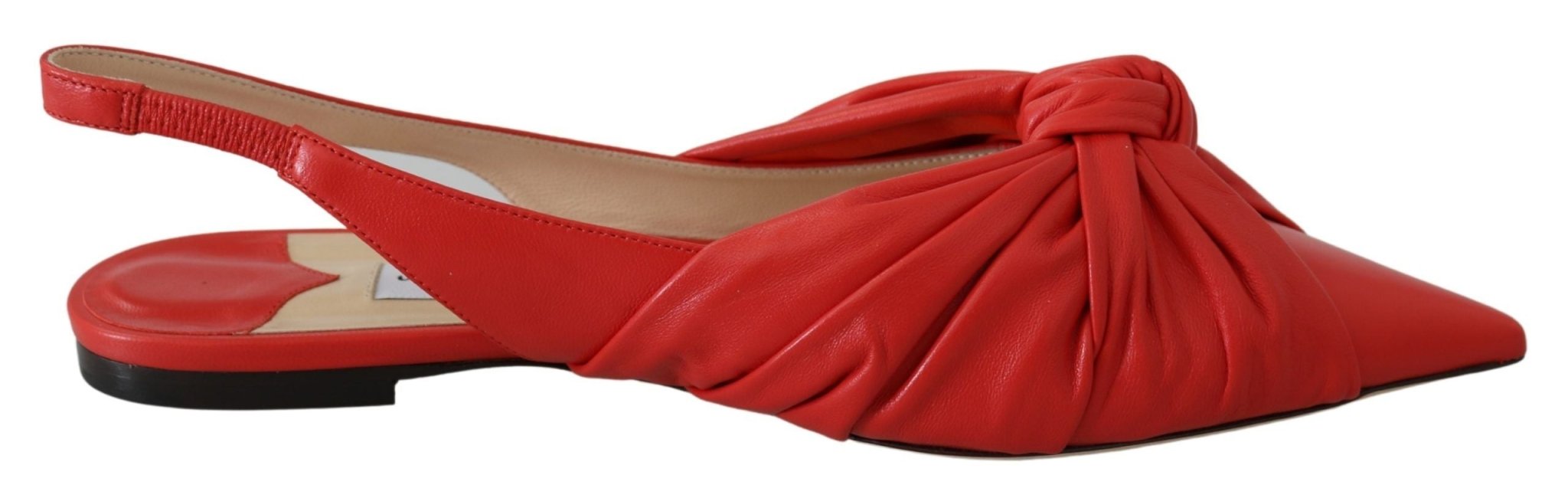 Annabell Flat Nap Chilli Leather Flat Shoes - TIZZIL