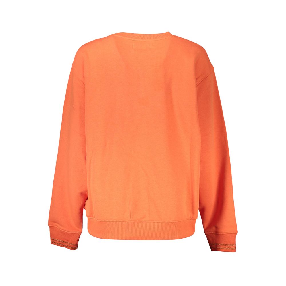 Arancione Cotton Women Sweatshirt - TIZZIL