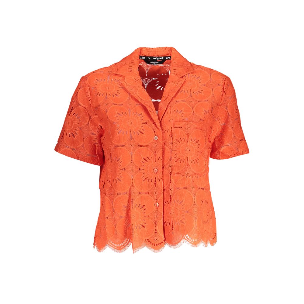 Arancione Poliammide Womens Shirt - TIZZIL