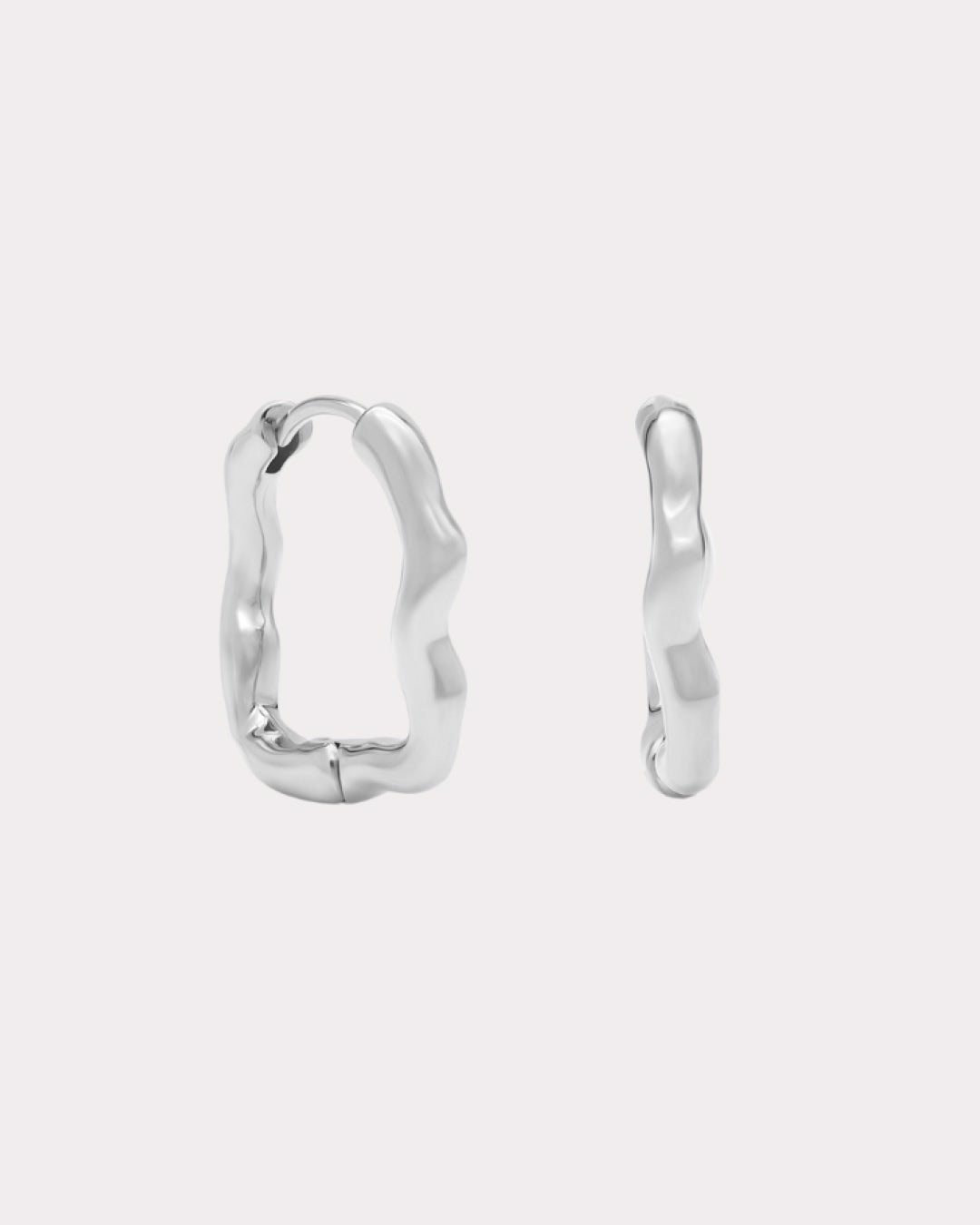 Arus Hoops - Silver - TIZZIL