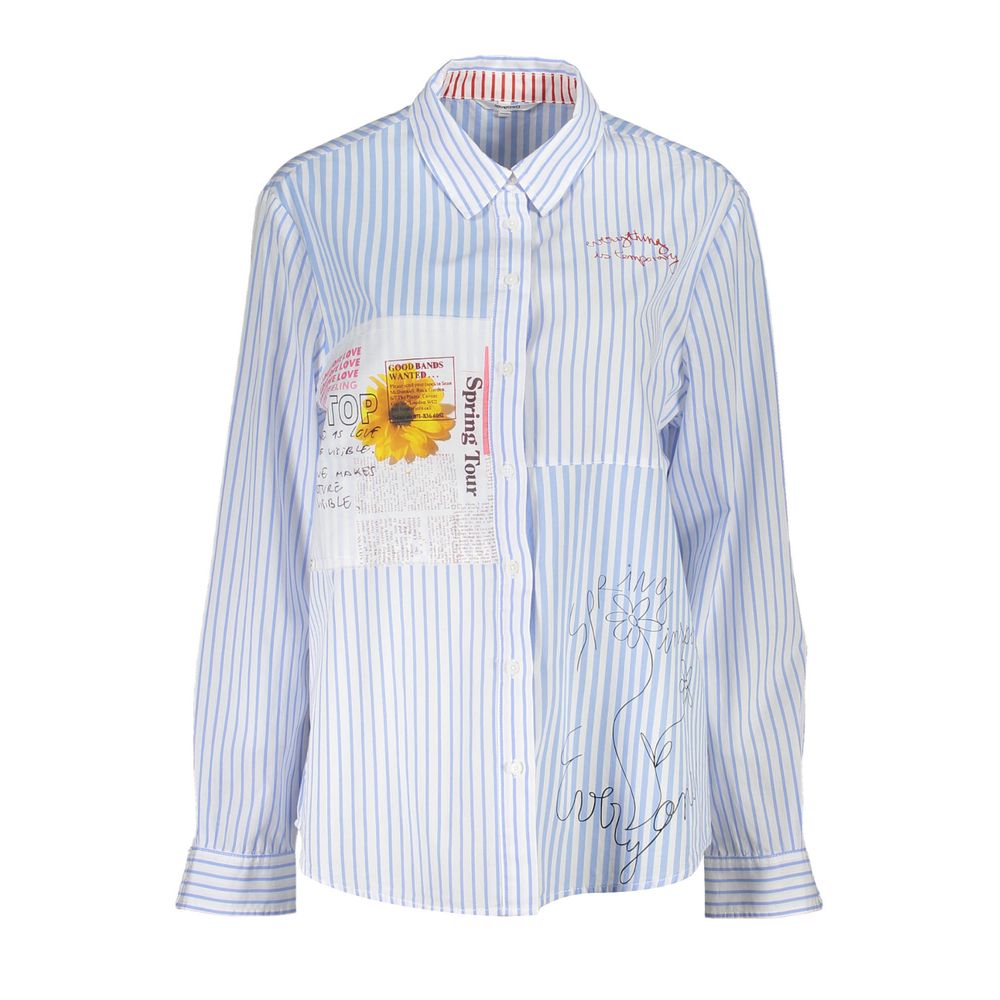 Azzurro Viscosa Woman Shirt - TIZZIL