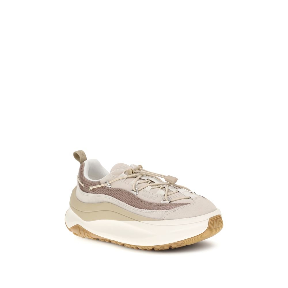 Beige Calf Leather Bos Taurus Athletic Sneakers - TIZZIL