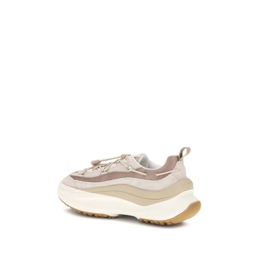 Beige Calf Leather Bos Taurus Athletic Sneakers - TIZZIL