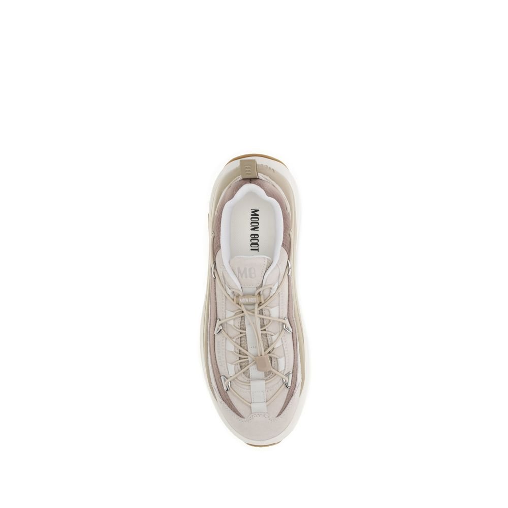 Beige Calf Leather Bos Taurus Athletic Sneakers - TIZZIL
