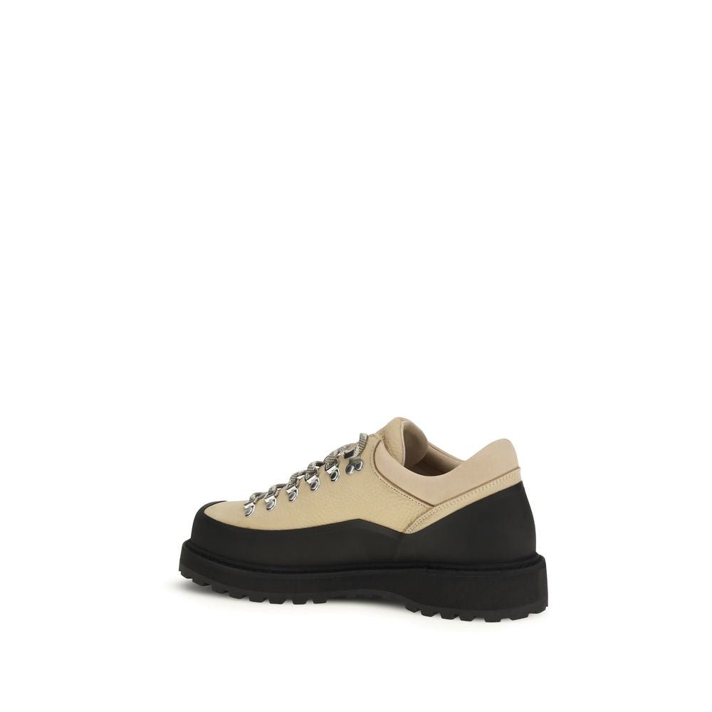 Beige Calf Leather Bos Taurus Lace - Up Boots - TIZZIL