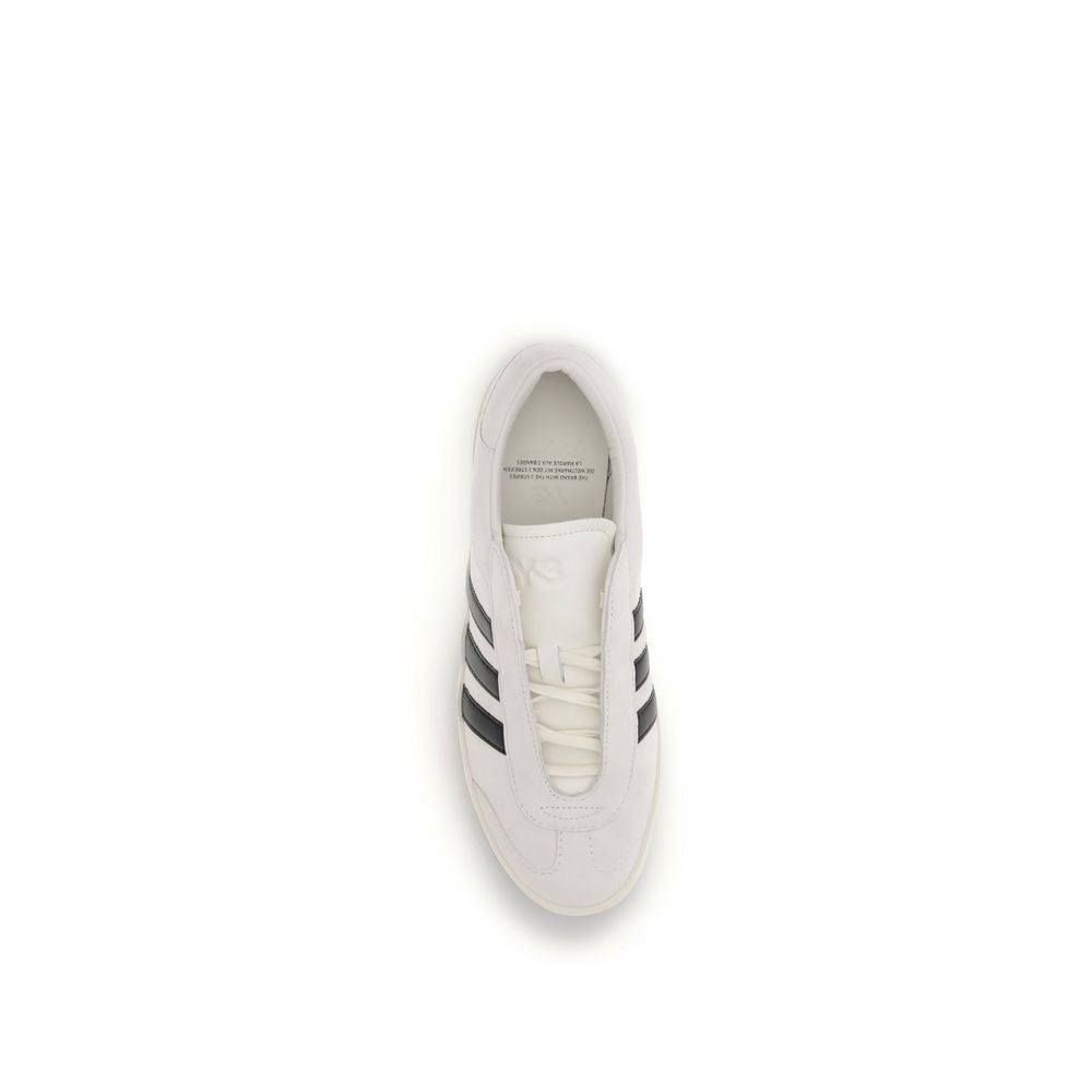 Beige Calf Leather Bos Taurus Low Top Sneakers - TIZZIL