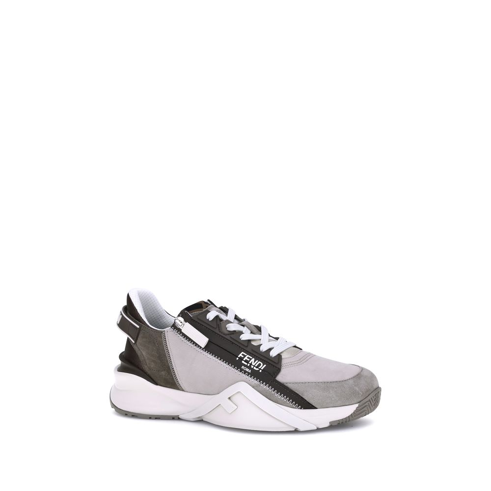 Beige Calf Leather Bos Taurus Low Top Sneakers - TIZZIL