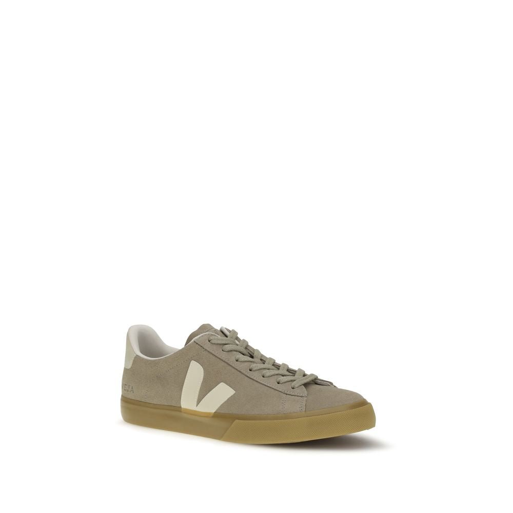 Beige Calf Leather Bos Taurus Low Top Sneakers - TIZZIL
