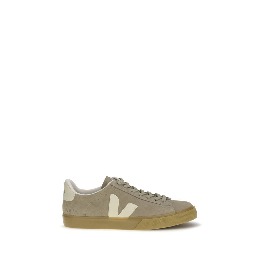 Beige Calf Leather Bos Taurus Low Top Sneakers - TIZZIL