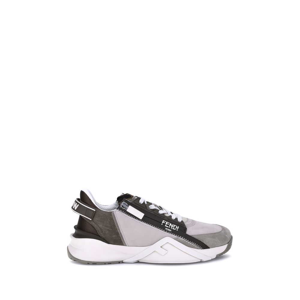 Beige Calf Leather Bos Taurus Low Top Sneakers - TIZZIL