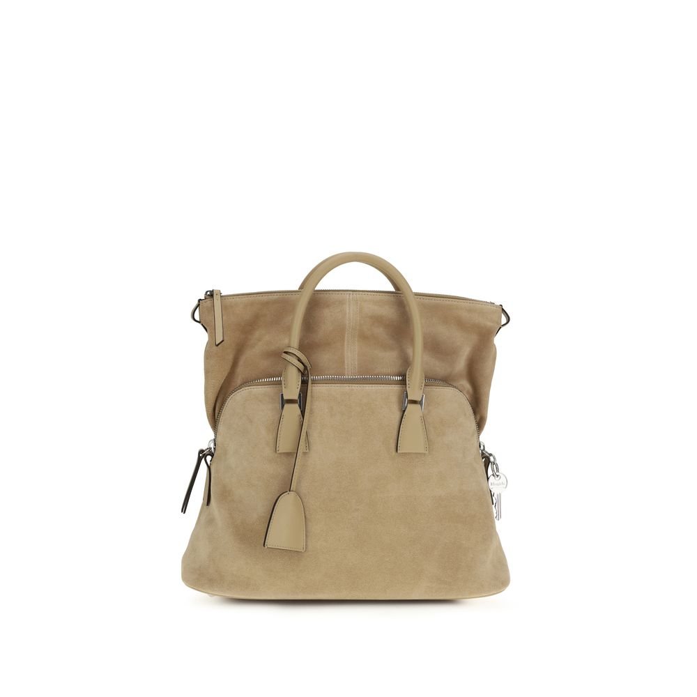 Beige Calf Leather Bos Taurus Shoulder Bag - TIZZIL