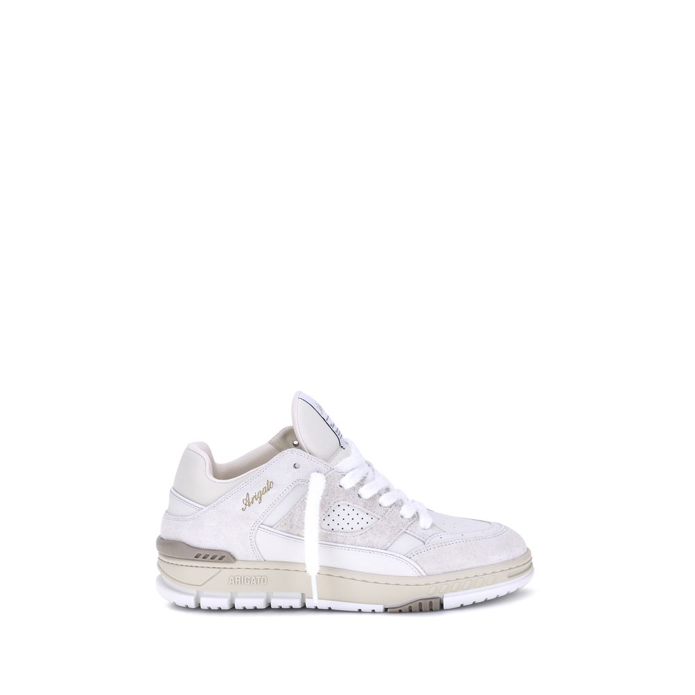 Beige Calf Leather Bos Taurus Sneakers - TIZZIL