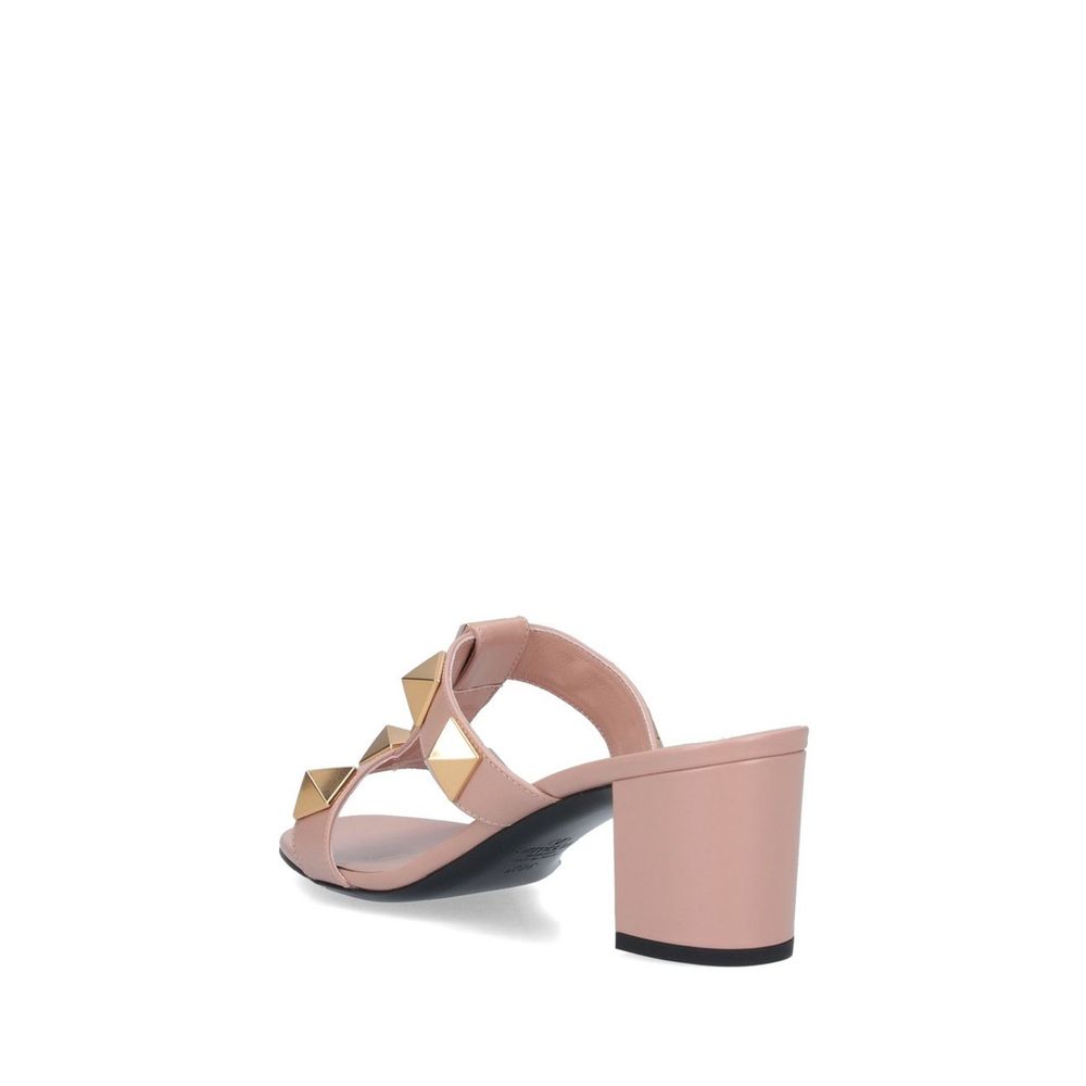 Beige Calfskin Platform Sandals - TIZZIL