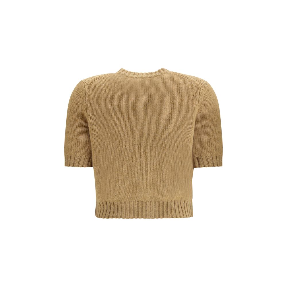 Beige Cashmere Cardigan - TIZZIL
