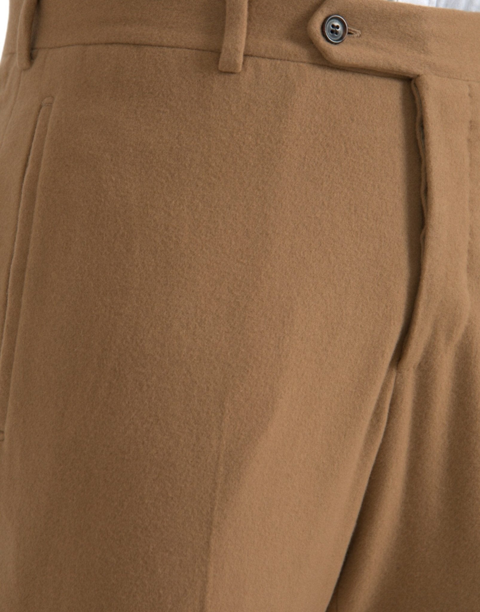 Beige Cashmere Men Straight Fit Dress Pants - TIZZIL