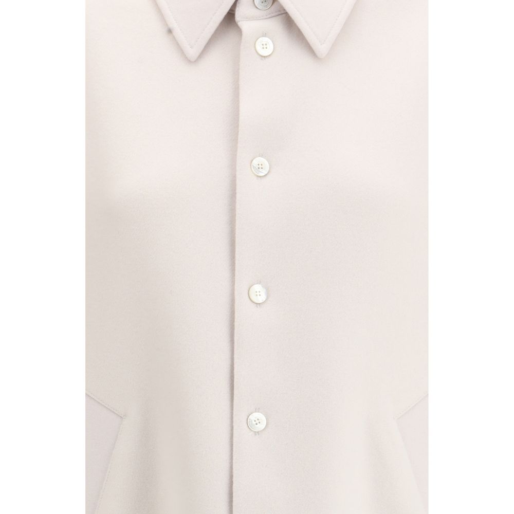 Beige Cashmere Shirt - TIZZIL