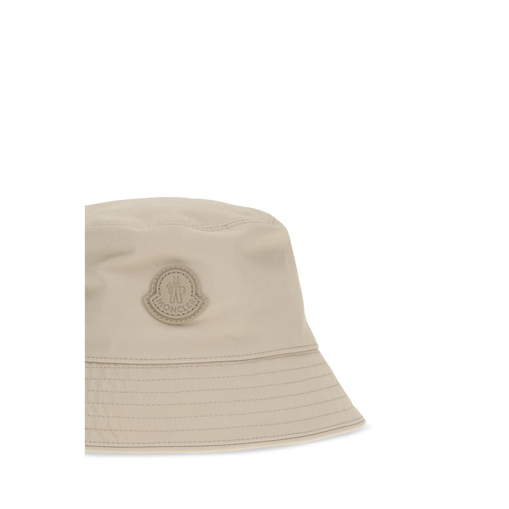 Beige Cotton Bucket Hat - TIZZIL