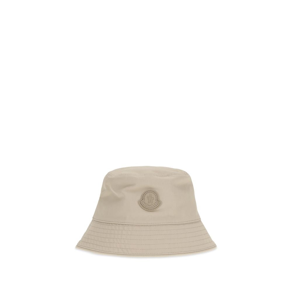 Beige Cotton Bucket Hat - TIZZIL