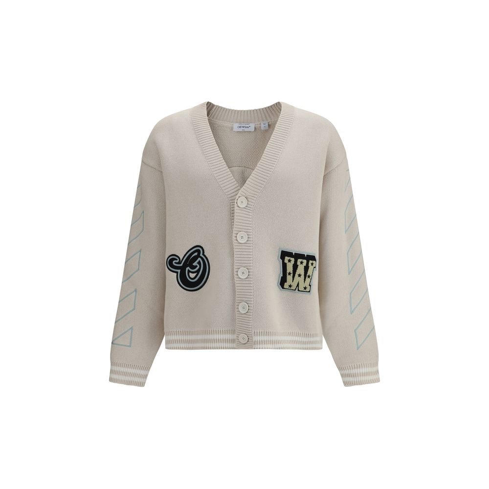 Beige Cotton Cardigan - TIZZIL