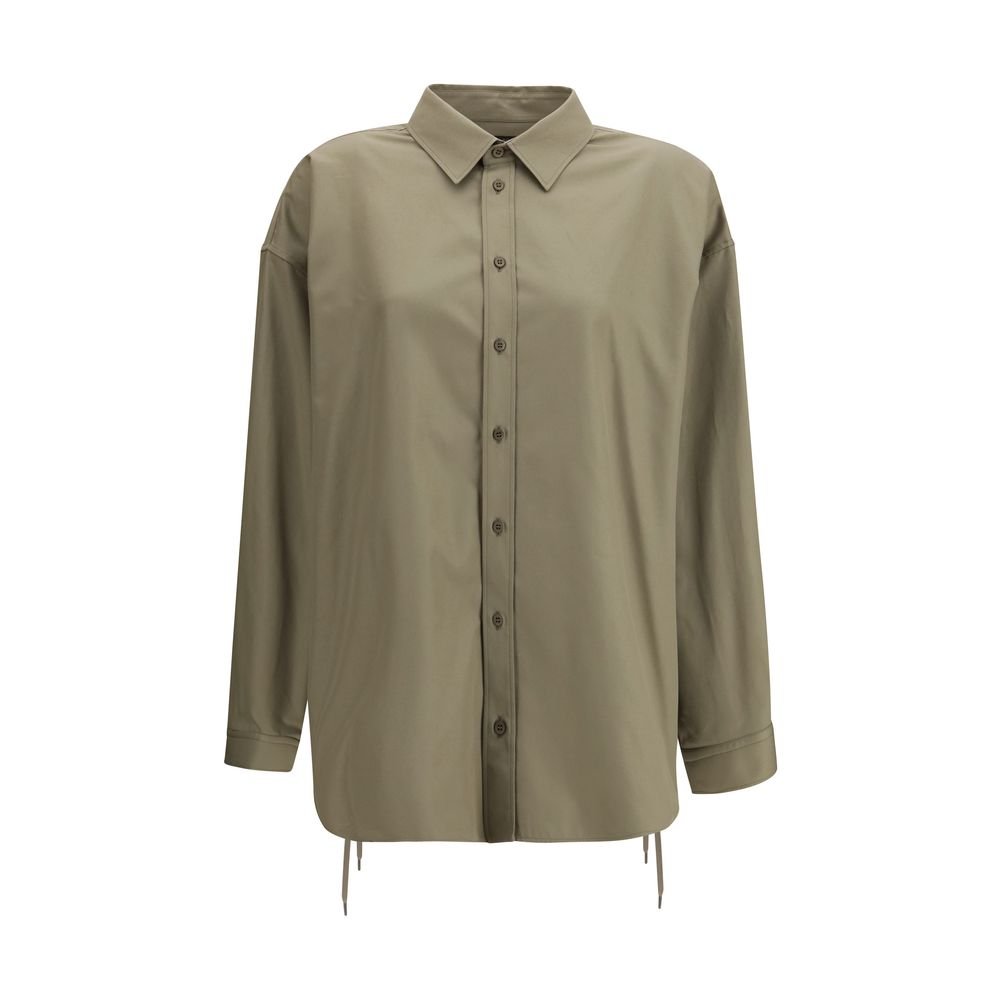 Beige Cotton Dress Shirt - TIZZIL