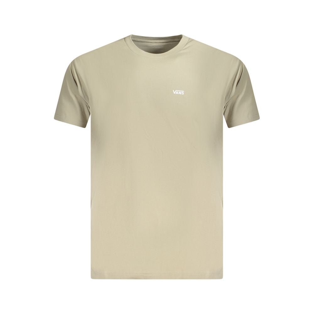 Beige Cotton Men T-Shirt - TIZZIL