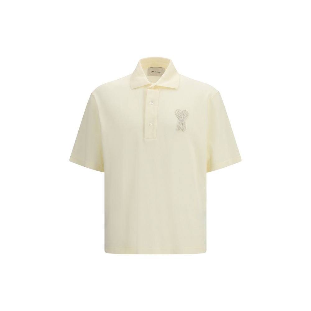 Beige Cotton Polo Shirt - TIZZIL
