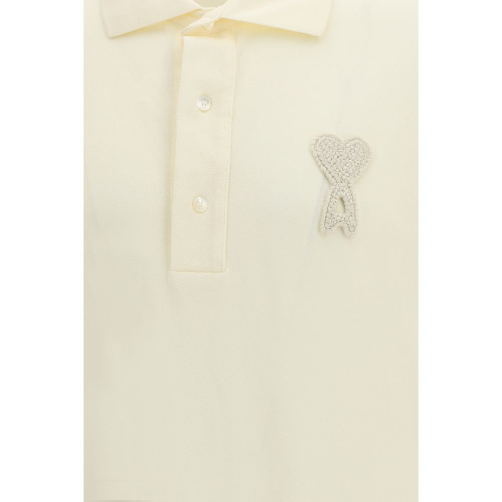 Beige Cotton Polo Shirt - TIZZIL