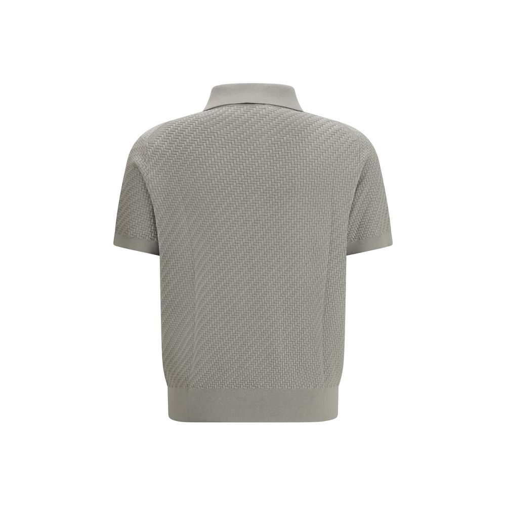 Beige Cotton Polo Shirt - TIZZIL
