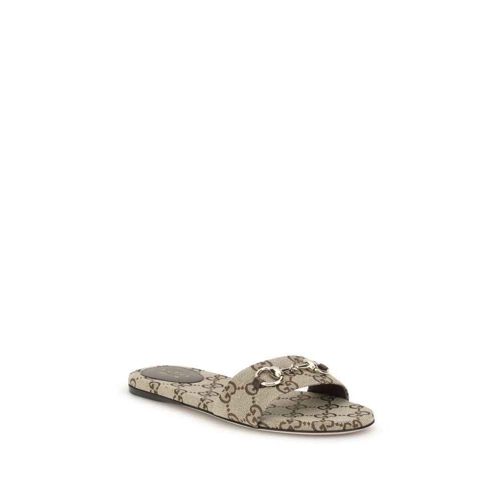 Beige Cotton Sandals - TIZZIL