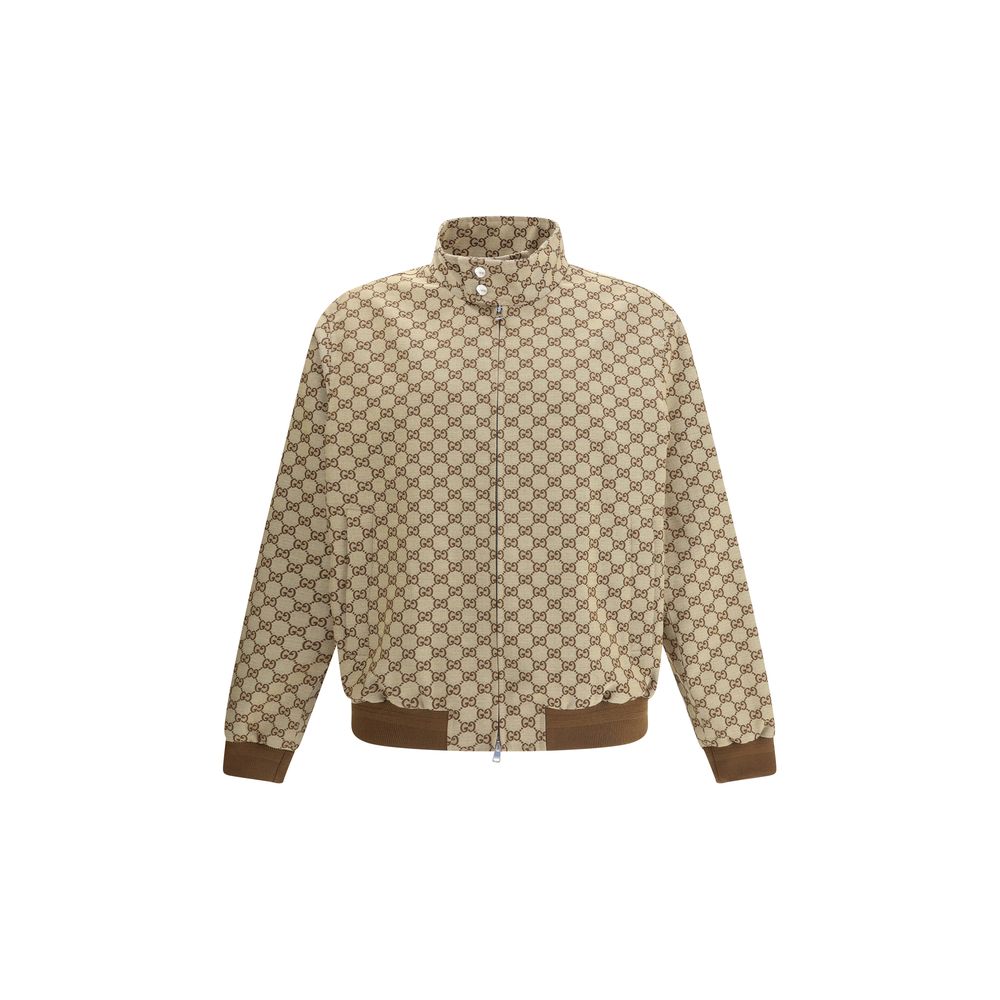 Beige Cotton Shell Jacket - TIZZIL