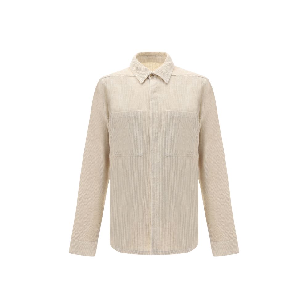 Beige Cotton Shirt - TIZZIL