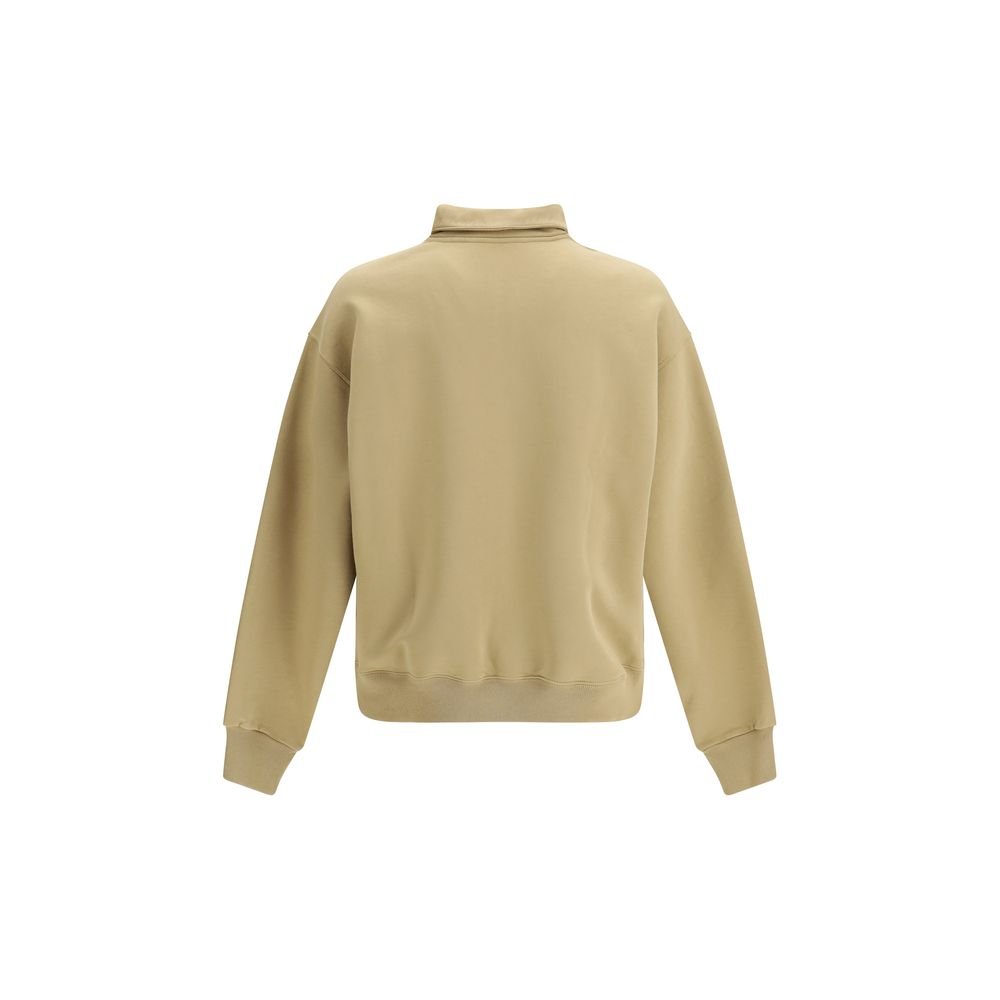 Beige Cotton Sweatshirt - TIZZIL