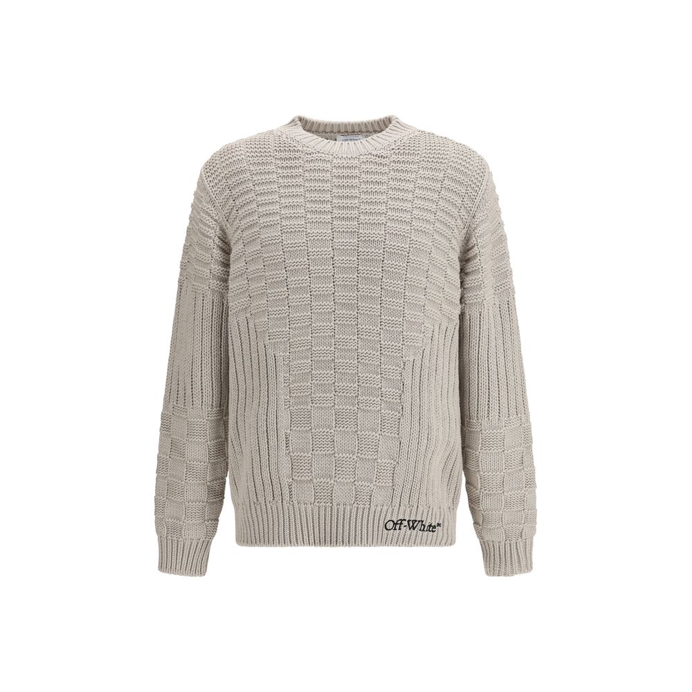 Beige Cotton Sweatshirt - TIZZIL