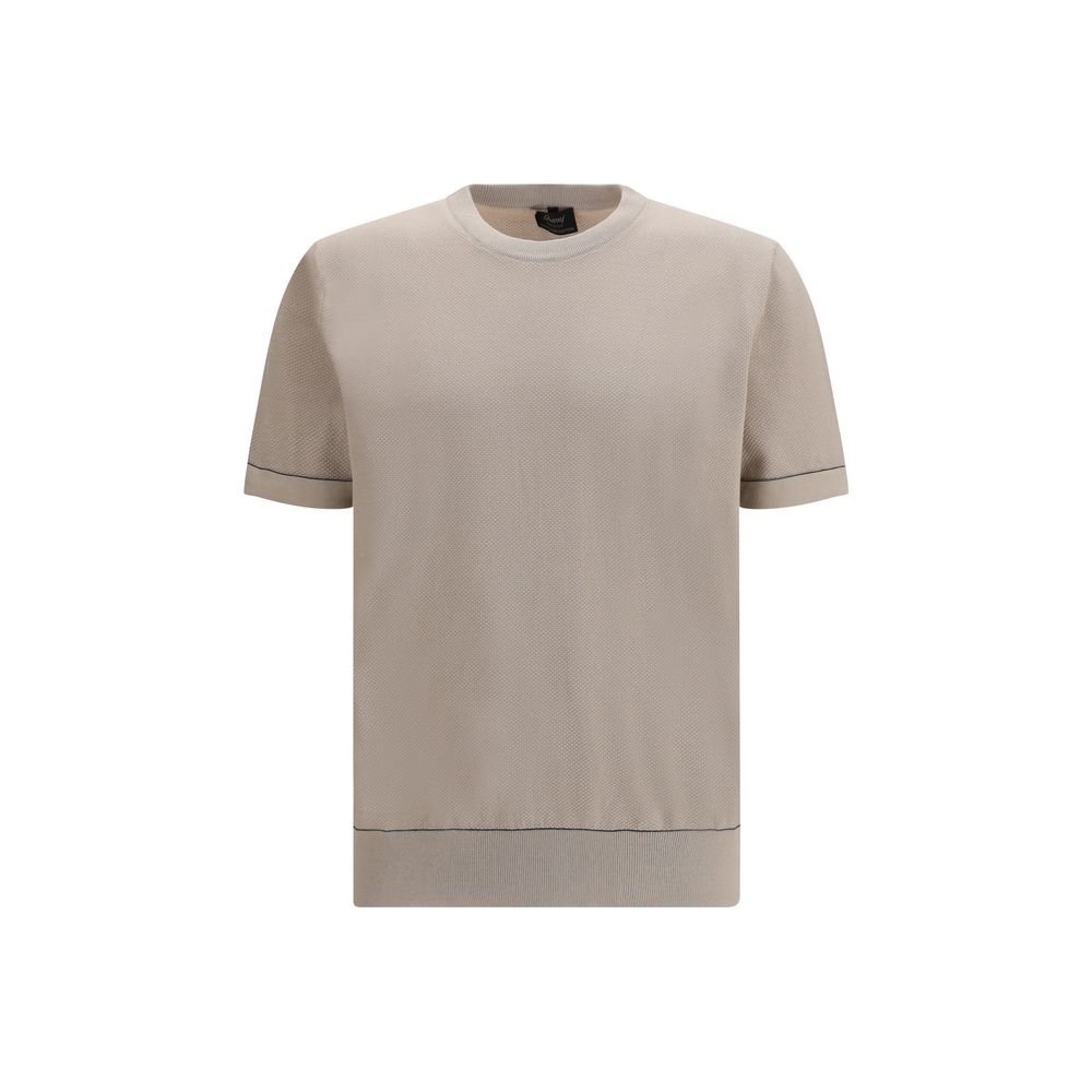 Beige Cotton T-Shirt - TIZZIL