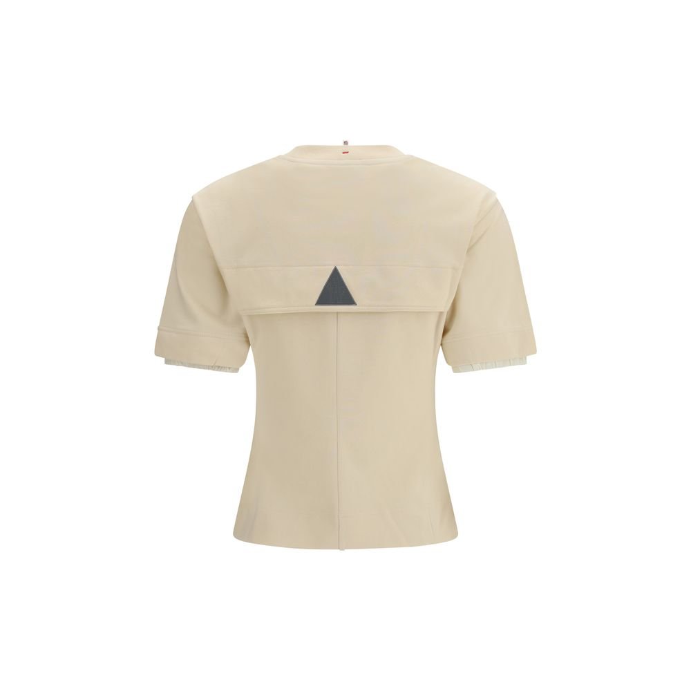 Beige Cotton T-Shirt - TIZZIL