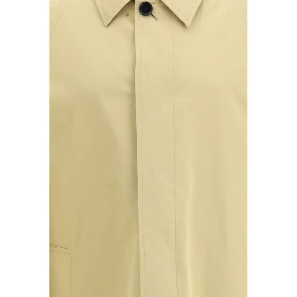Beige Cotton Trench Coat - TIZZIL