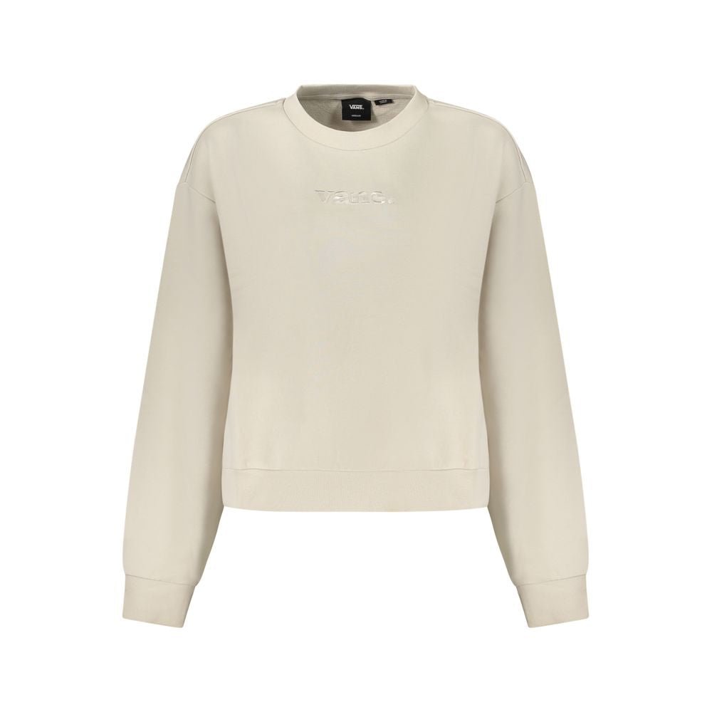 Beige Cotton Women Sweatshirt - TIZZIL