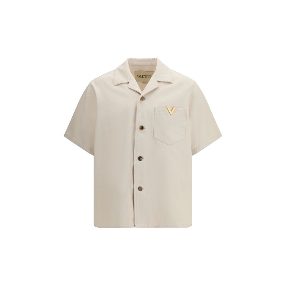 Beige Denim Shirt - TIZZIL