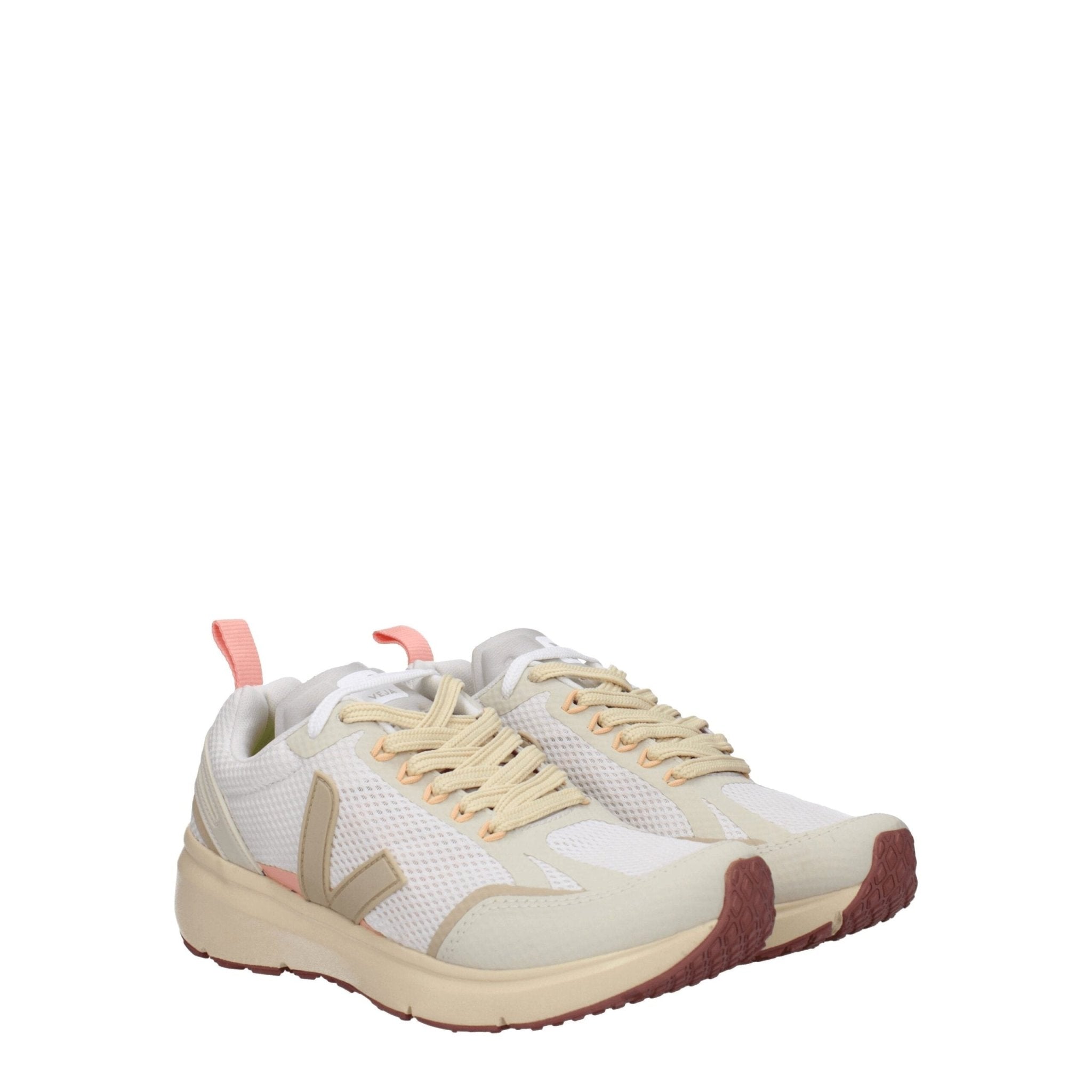 Beige Fabric Athletic Sneakers - TIZZIL