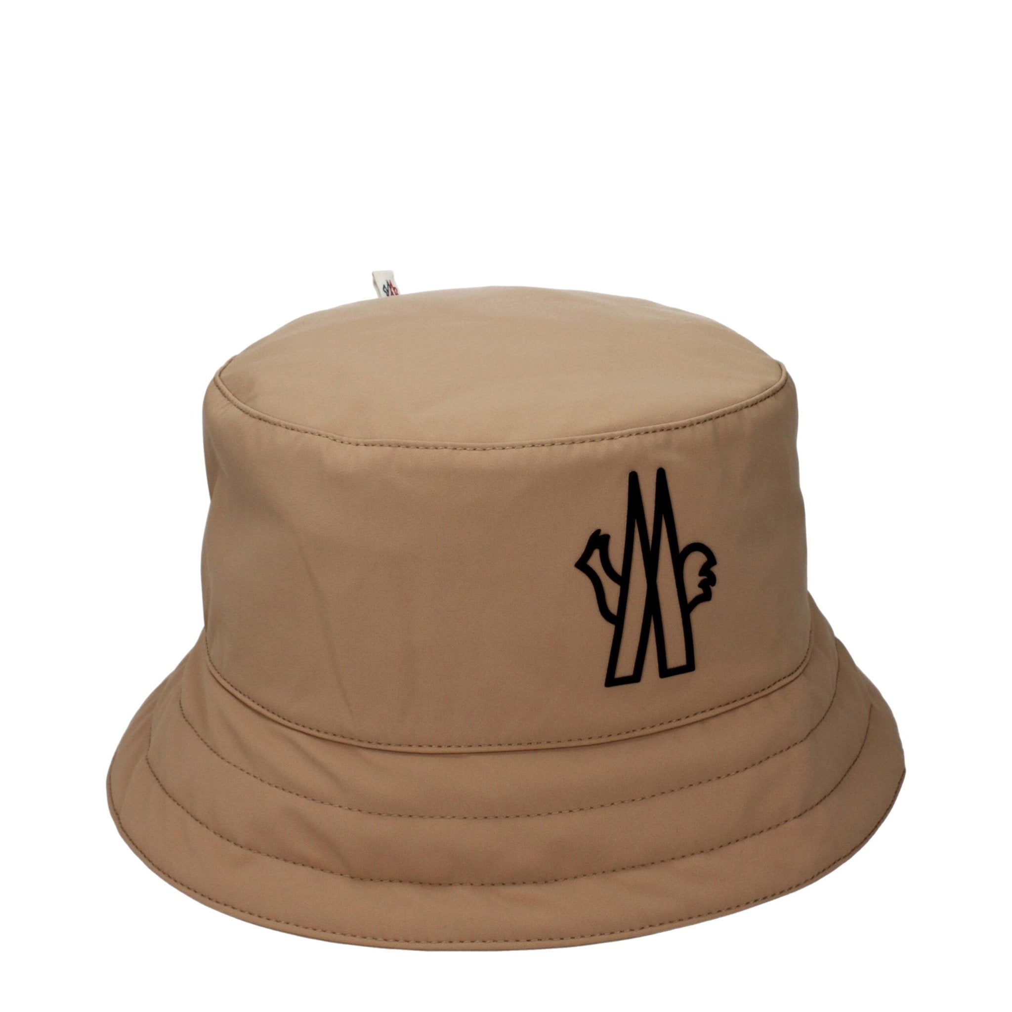 Beige Fabric Bucket Hat - TIZZIL
