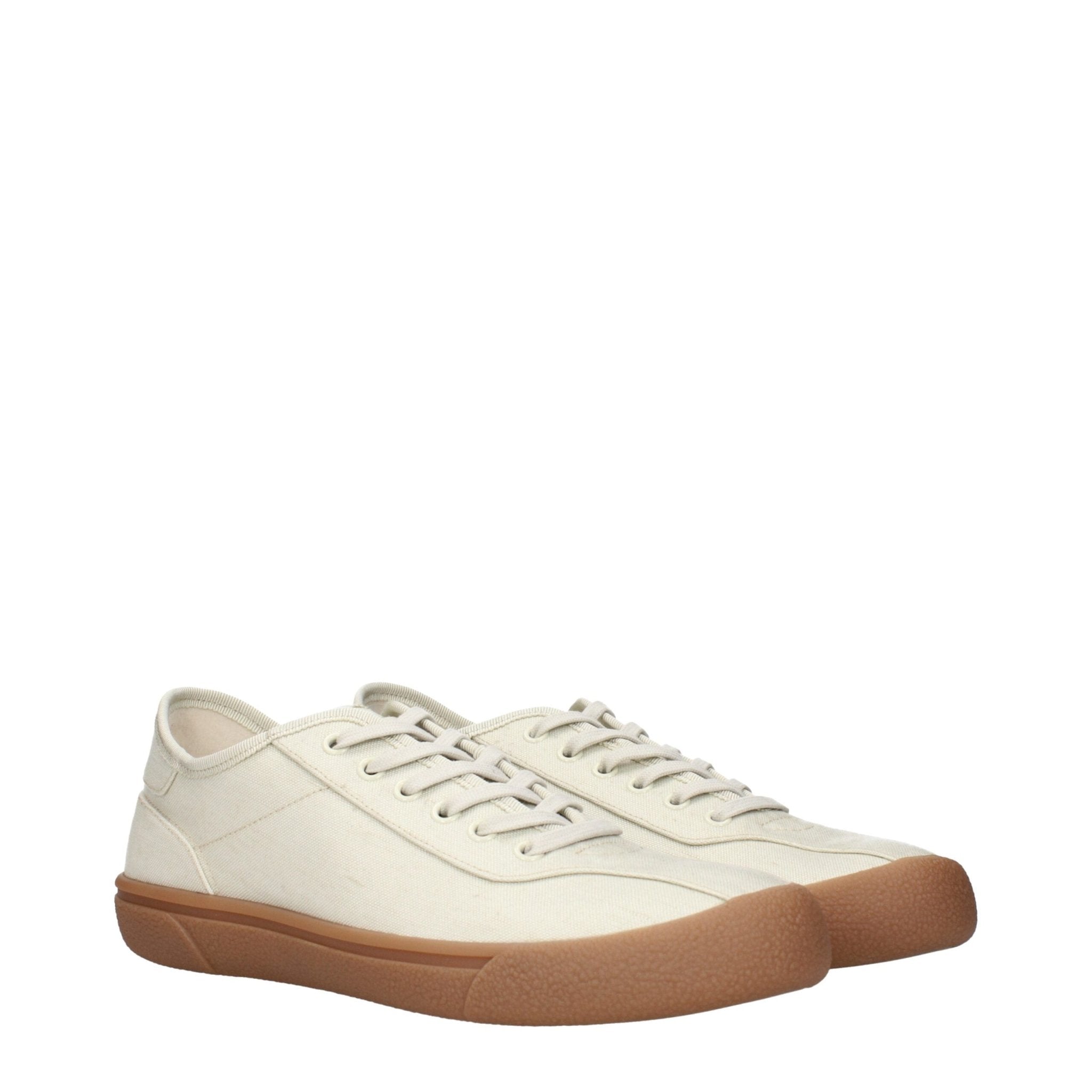 Beige Fabric Sneakers - TIZZIL