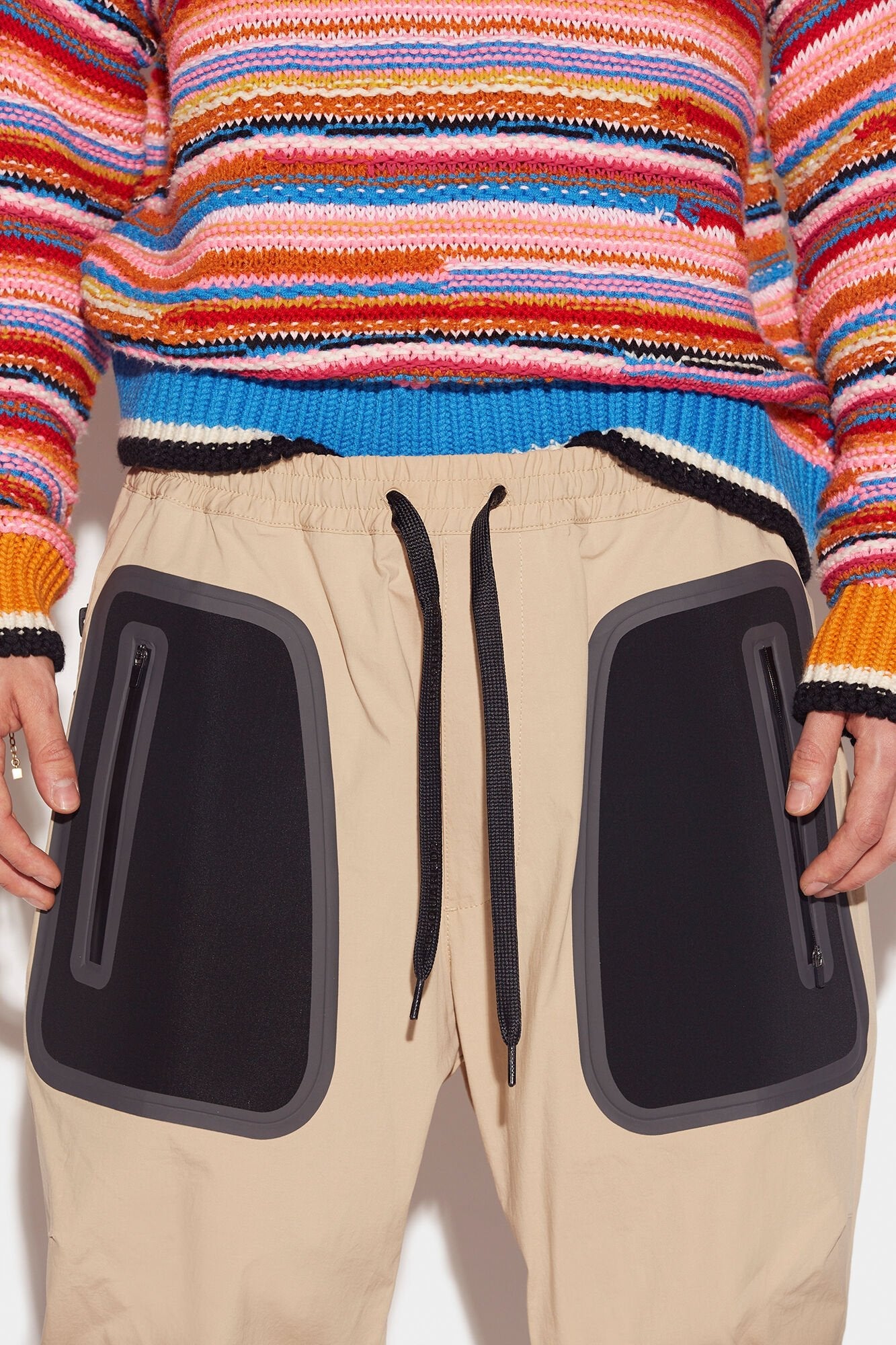 Beige Fibres Sweatshirt - TIZZIL