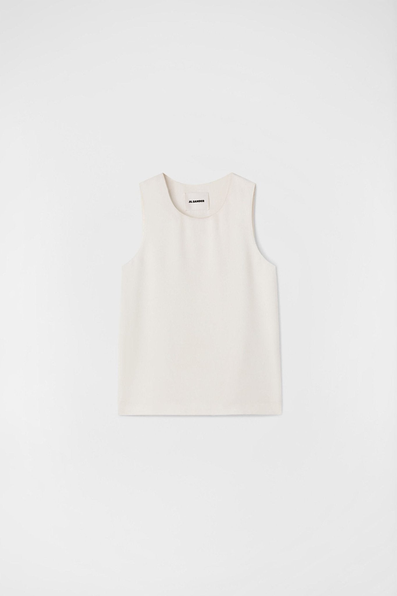 Beige Fibres Tank Tops - TIZZIL