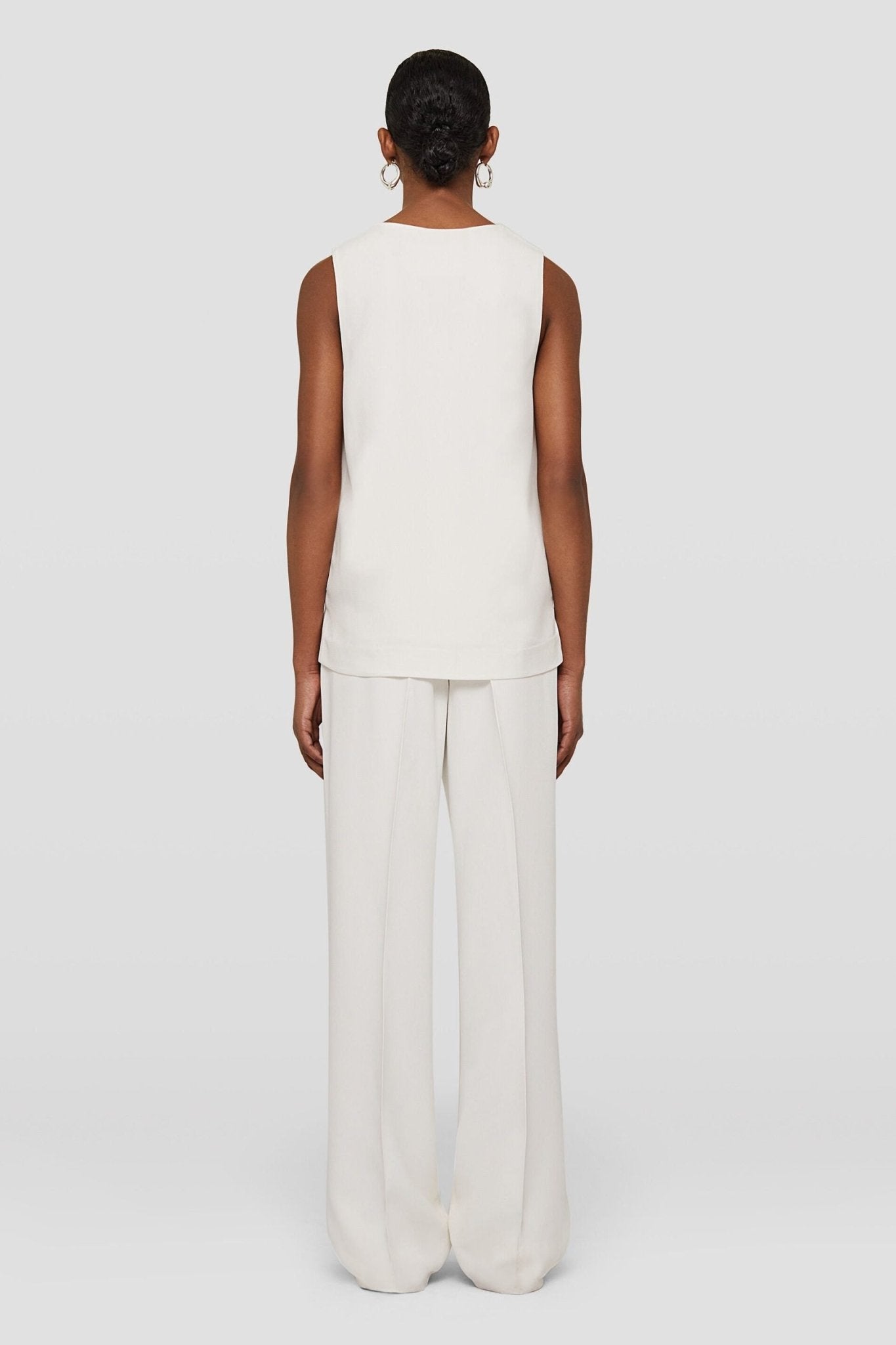 Beige Fibres Tank Tops - TIZZIL