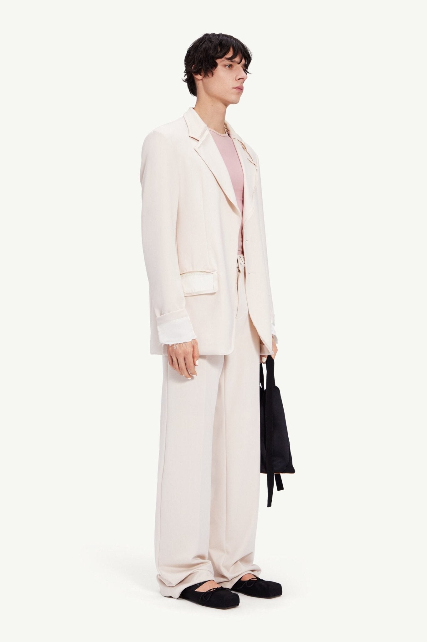 Beige Fibres Two - Piece Suit - TIZZIL