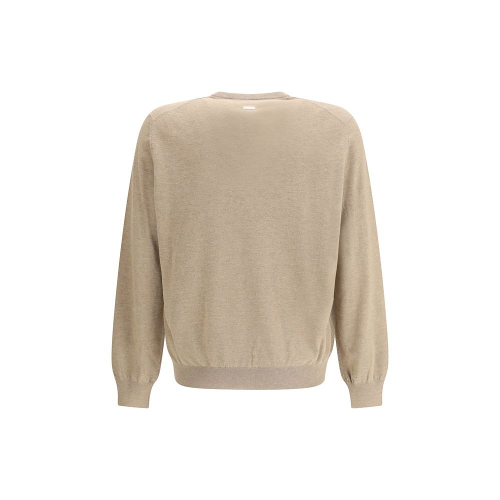 Beige Fleece Wool Sweatshirt - TIZZIL