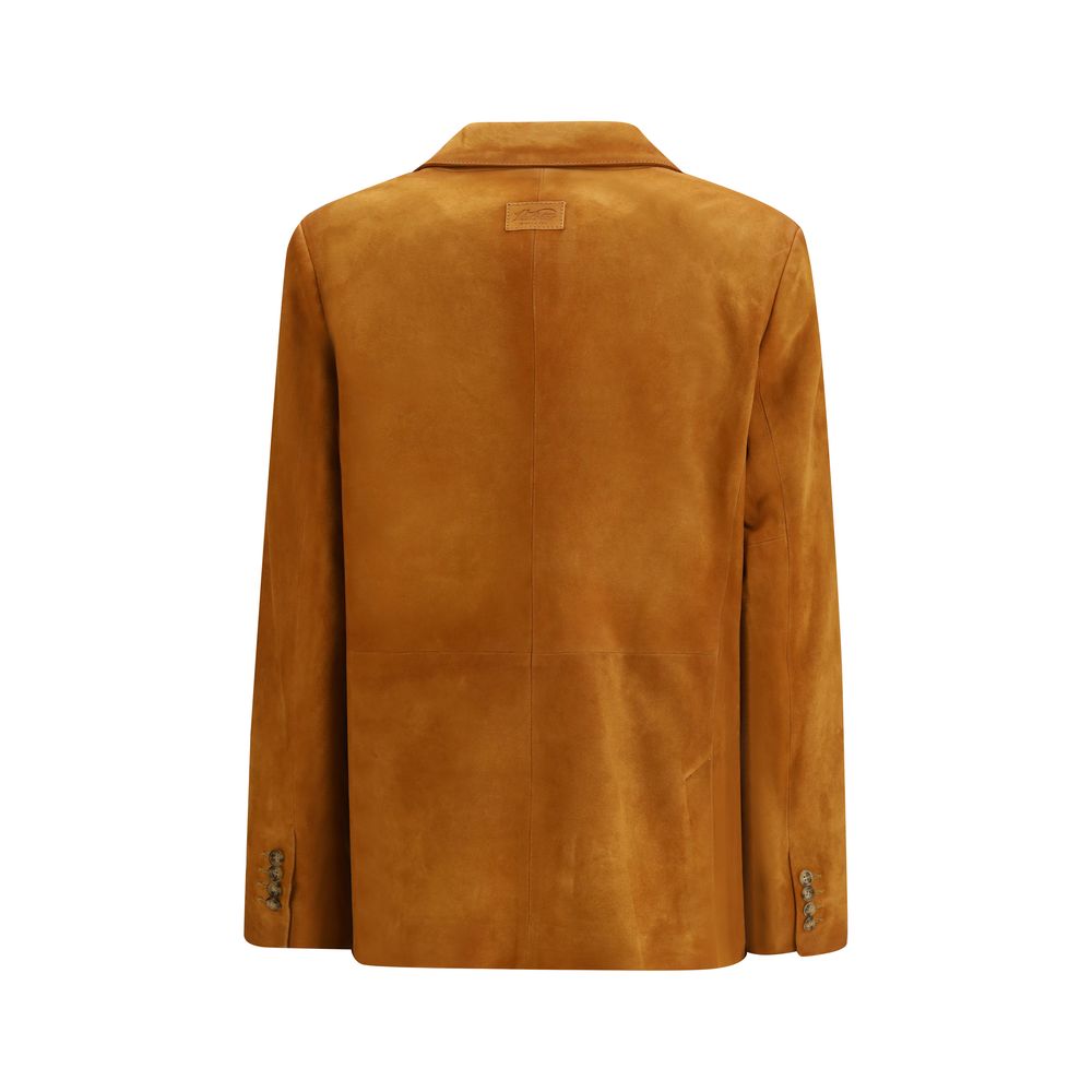 Beige Goatskin Blazer - TIZZIL